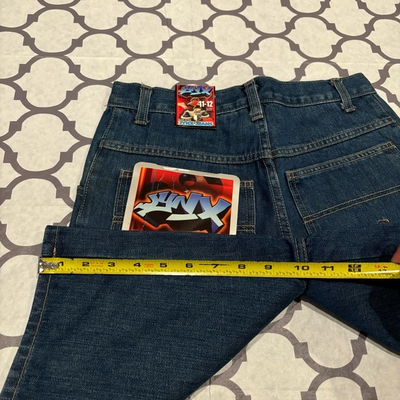 Vintage Jynx Jeans Kids 11-12 Made In USA Y2K Baggy Wide JNCO Skater Rare New - Picture 8 of 11